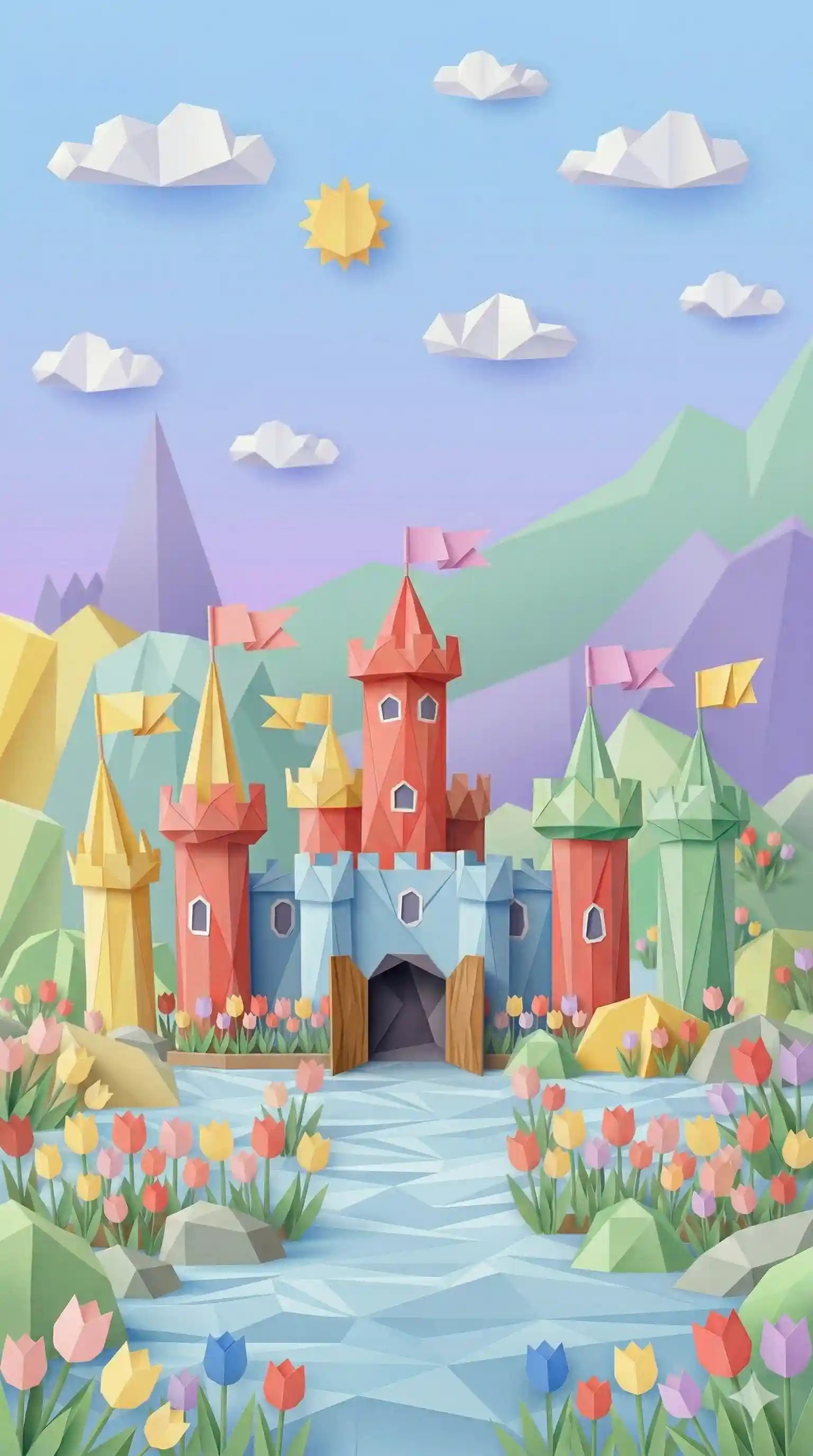 Castillo de fondo